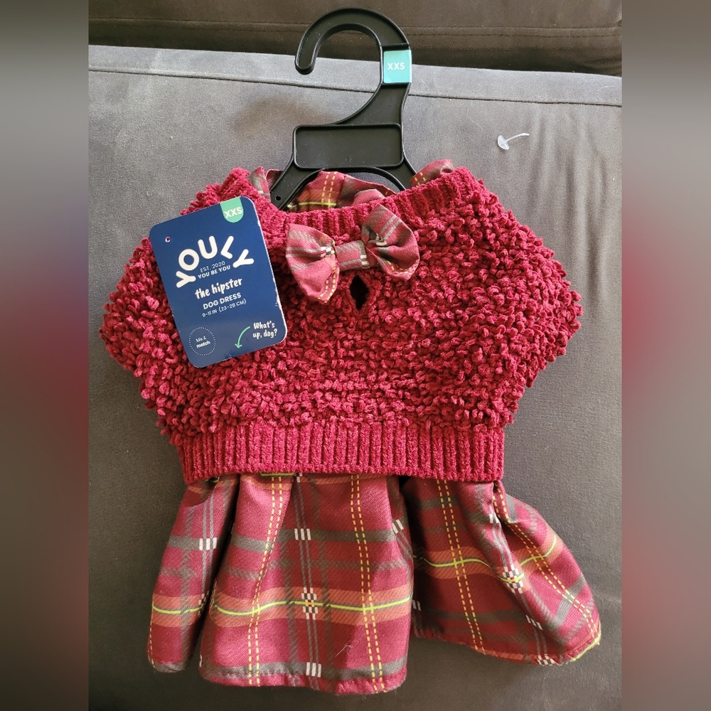 Youly The Hipster Dog Sweater Dress XX Small